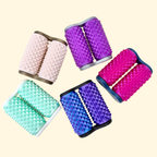 Dual textured sensory roller for pain stimming, grounding, and tactile regulation in neurodivergent users
