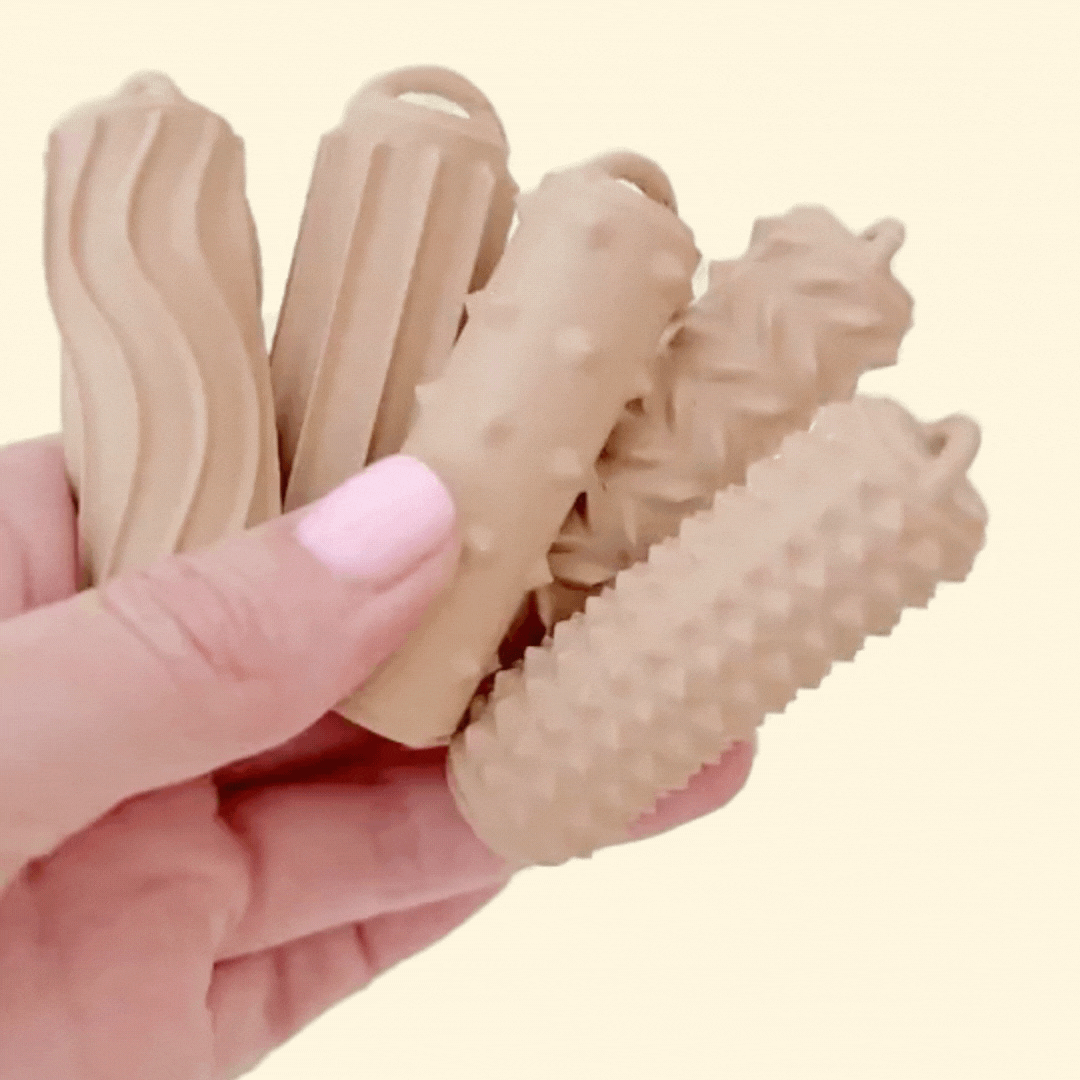 Pronounced peaks for punchier tactile stimulation and regulation.
