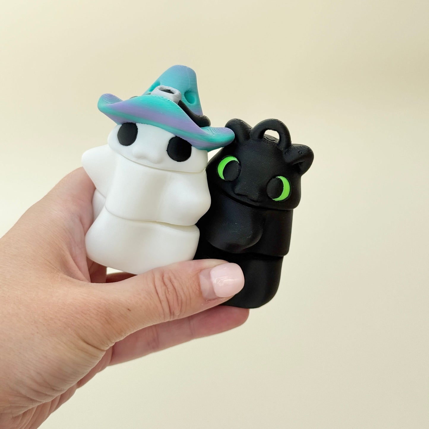 chunky three-part fidget spinner designed for easy grip, quiet spins, and sensory breaks
