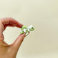 Rice-detailed turtle with egg topping and moving legs and head for tactile stimming.
