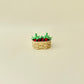 strawberry fidgets with raised seed texture suitable for tactile input
