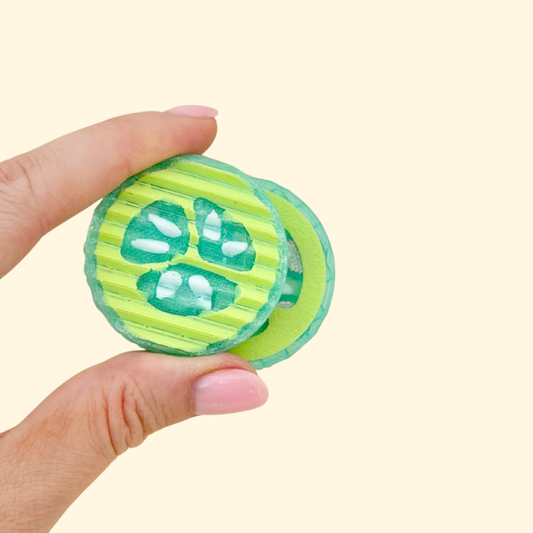 Small magnetic fidget with rough filament texture and strong snap for firm sensory feedback.
