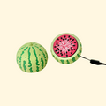 watermelon clicker fidget toy with textured top for sensory feedback

