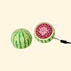 watermelon clicker fidget toy with textured top for sensory feedback
