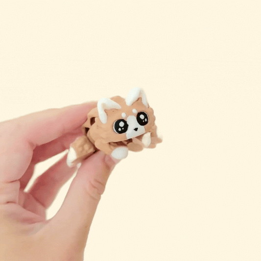 quiet articulated fidget with movable legs and head for repeatable motion

